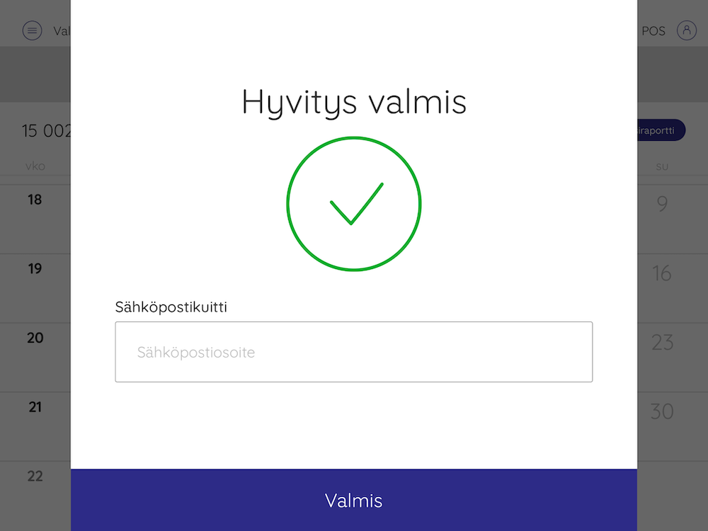 hyvitys valmis